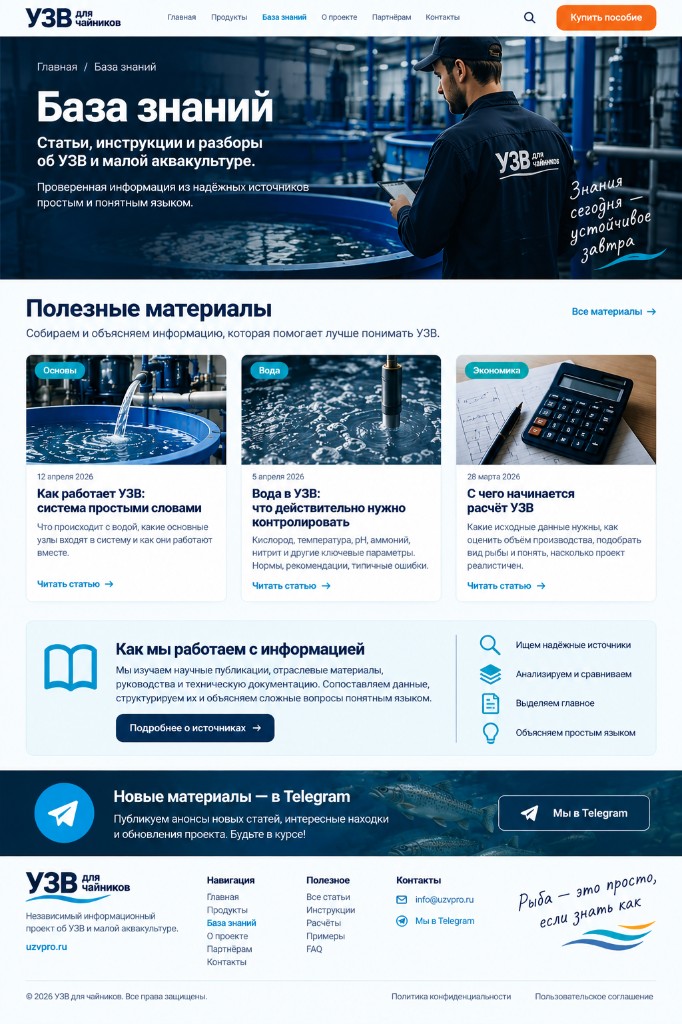 Скриншот страницы «База знаний»