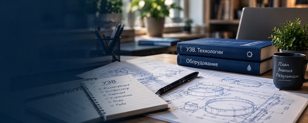Рабочие записи, схема УЗВ и документация на столе